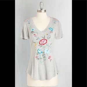 ModCloth Taken by Delight Top in 1X